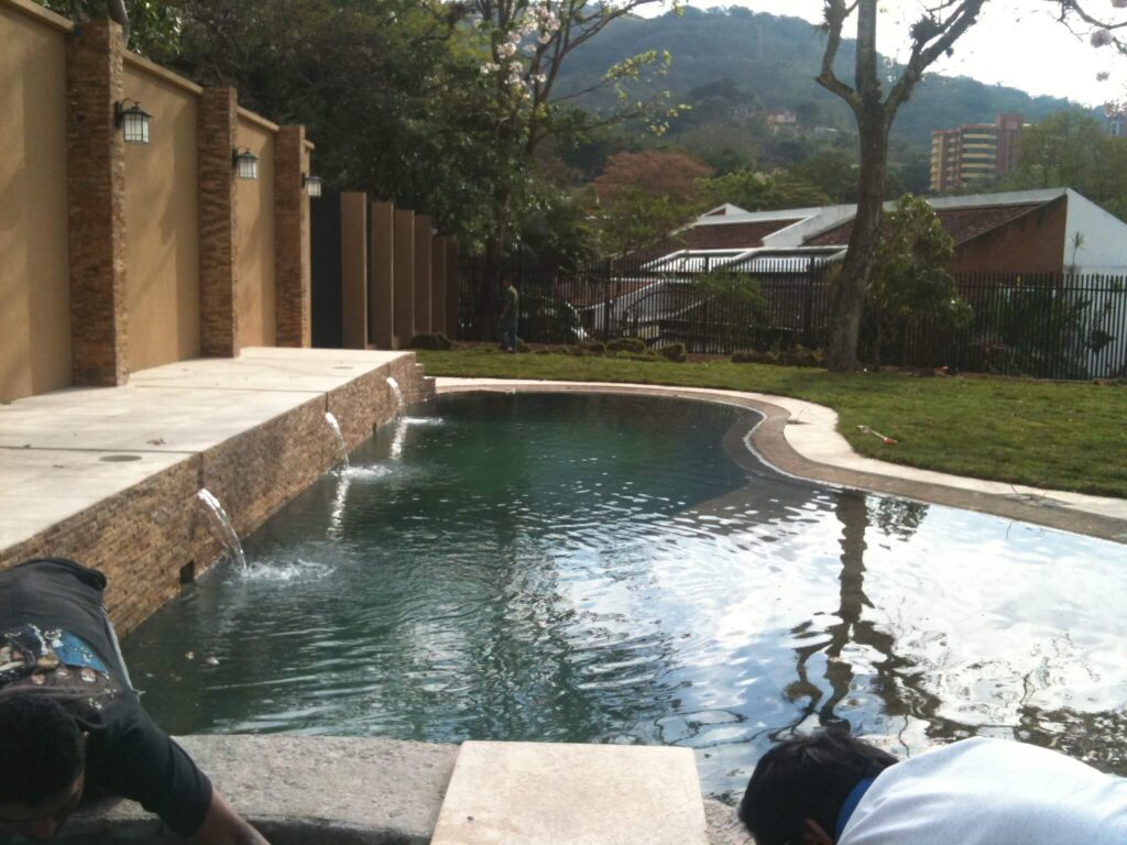 water cascades, escazu pool. with spa