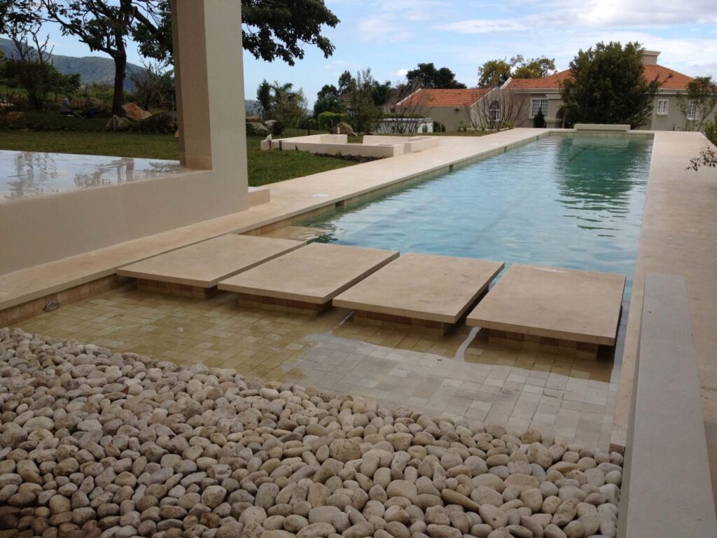 coraline stone, pool construction, escazu