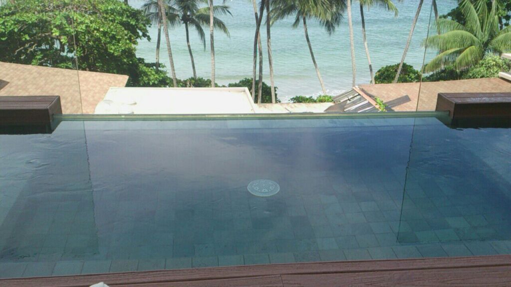 Playa Escondida, this natural stone spa, builders