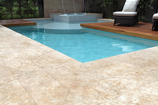 coralina for pool edges, and underwater