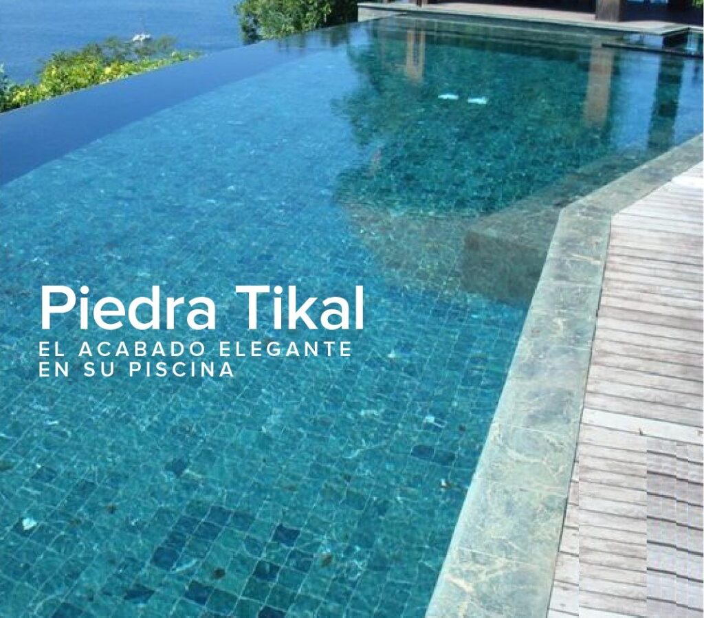 tikal, natural stone pool finish