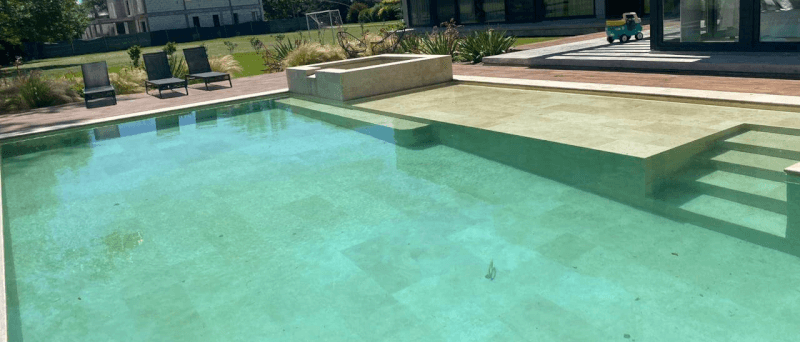 travertine pool finish, on luxury pool contractor